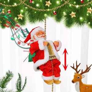 Ladderbeklimmende Santa SANTACLIMB